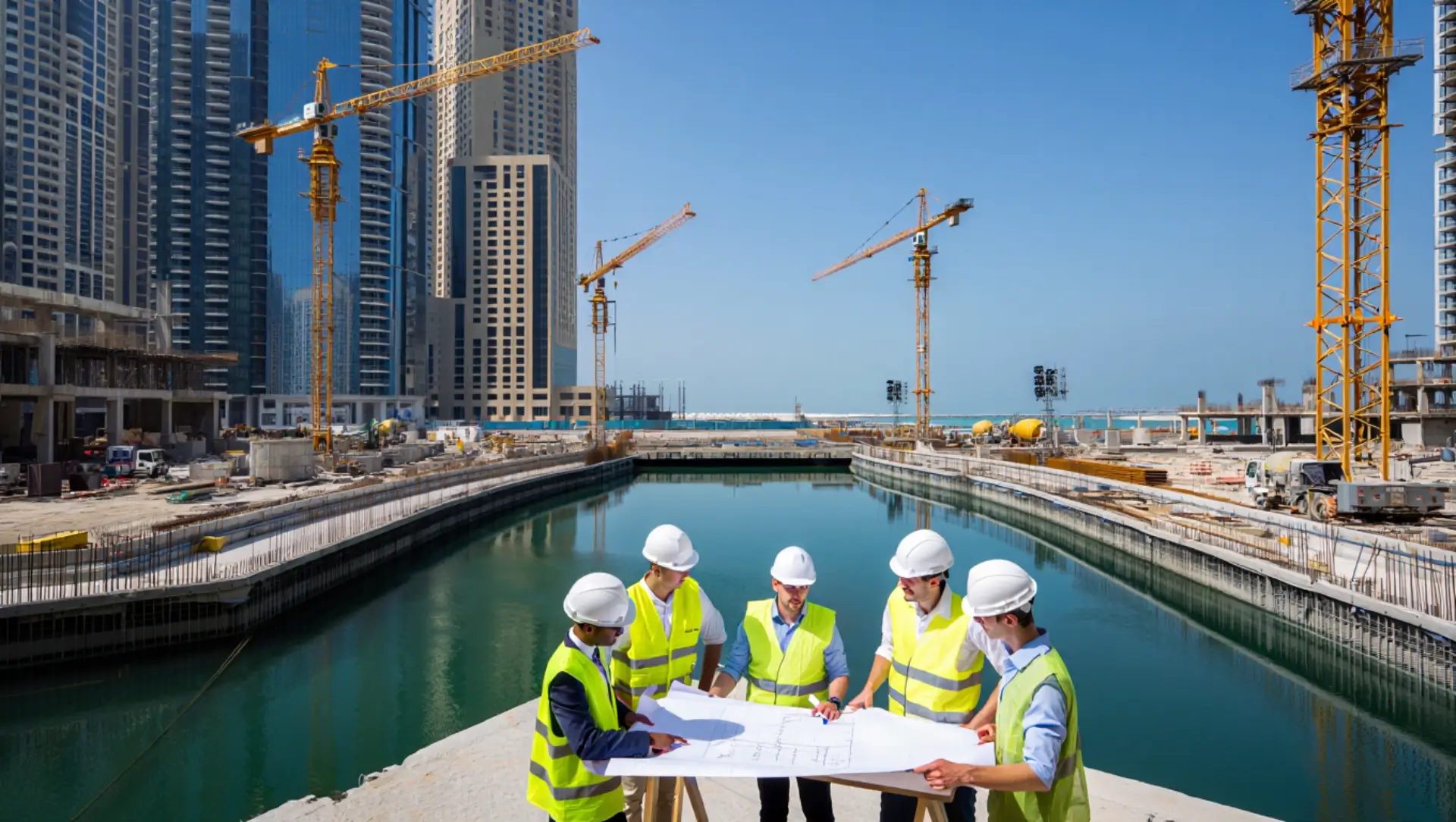 Строительные методы и инновации, примененные в проекте Дубай Марина