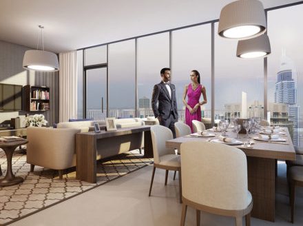 Apartment on Downtown Burj Dubai, 2 bedrooms, 179.8603 m2  | Foto 1