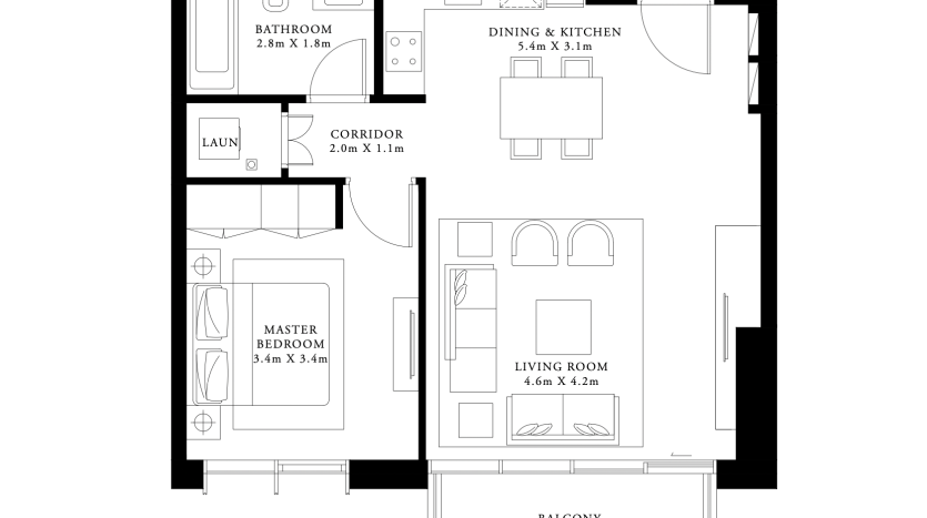 Apartment on Dubai Harbour, Dubai, 1 bedroom, 83 m2  | Foto 8