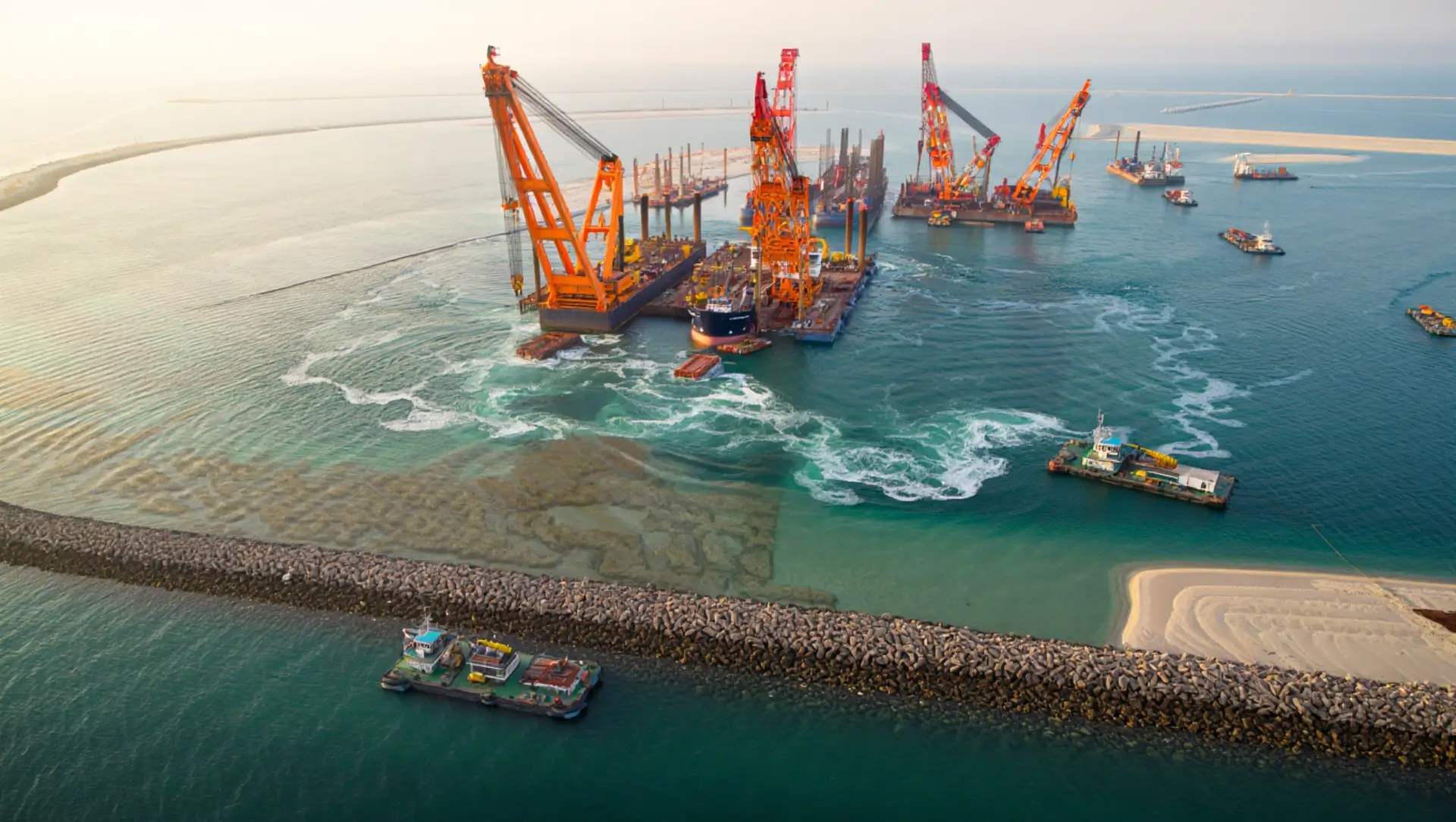 Обзор инженерных решений и этапов строительства Palm Jumeirah в Дубае