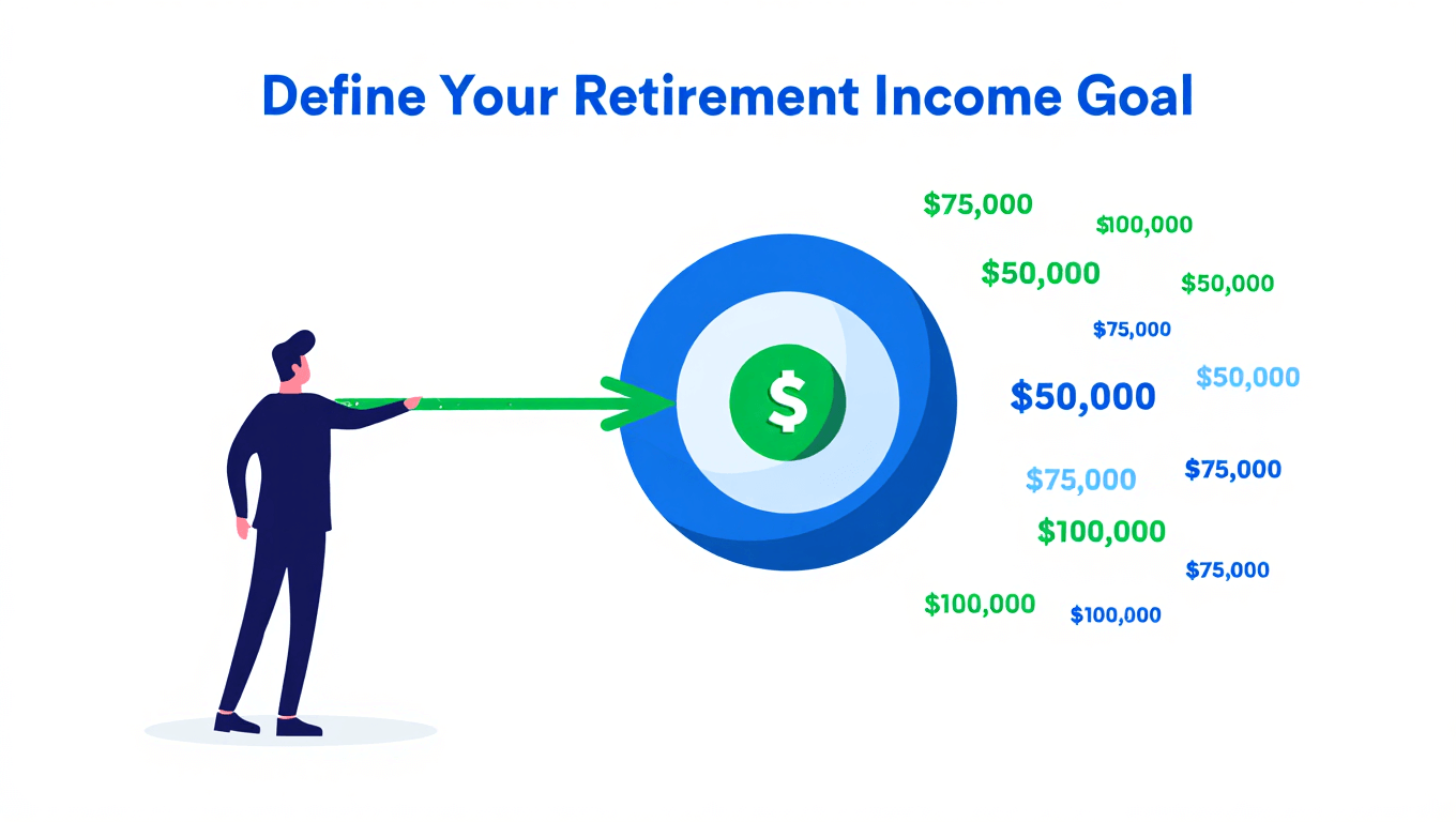 Step one of rental property planning focused on setting a clear retirement income goal